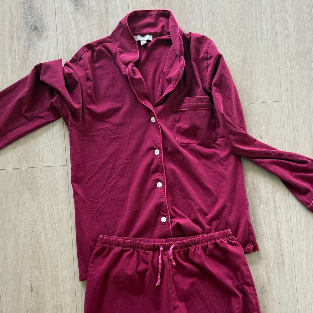 JCrew Button-Up Pajama Set